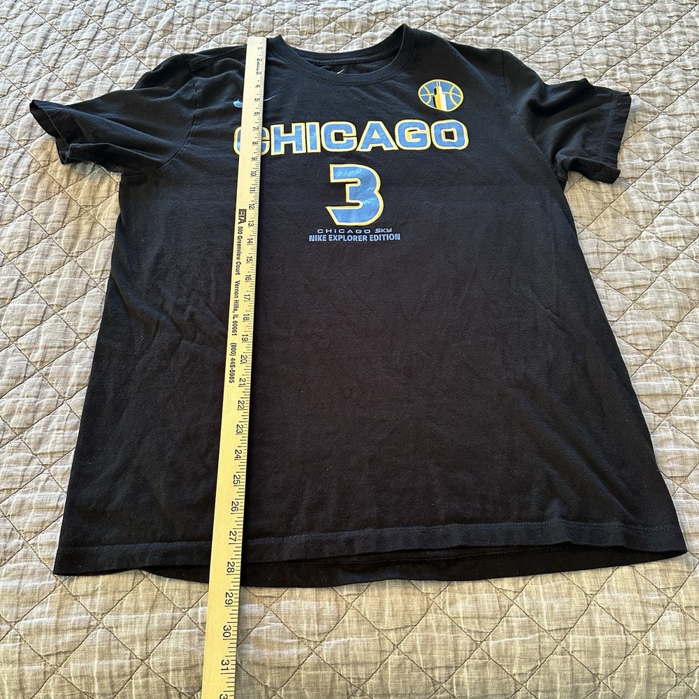 Nike Chicago Sky #3 Parker WNBA Explorer Edition Black T-Shirt Mens L - Picture 5 of 7
